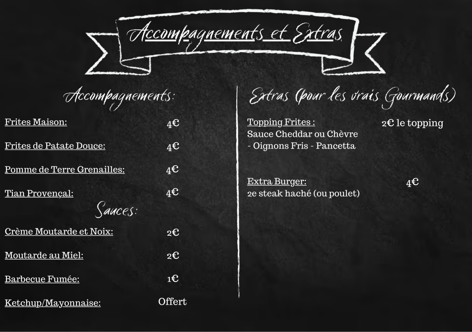 Accompagnement et Extras